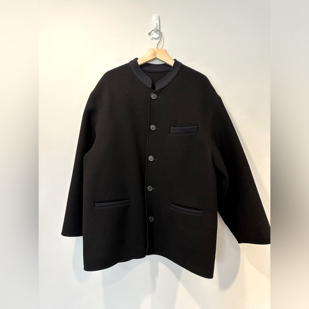 Alberto Biani Women's Wool Coat with a mock neck